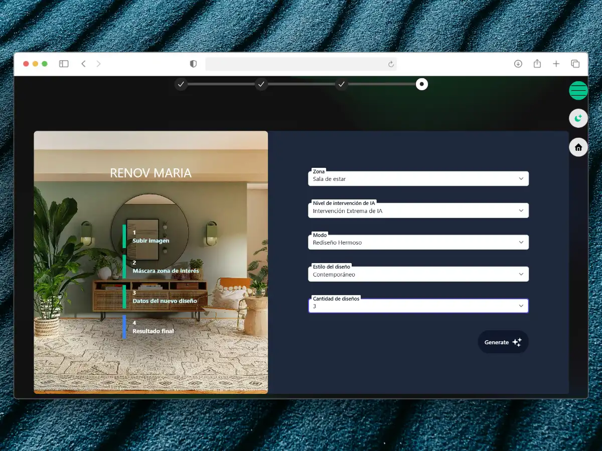 Transforma tu espacio con el poder de la inteligencia artificial.